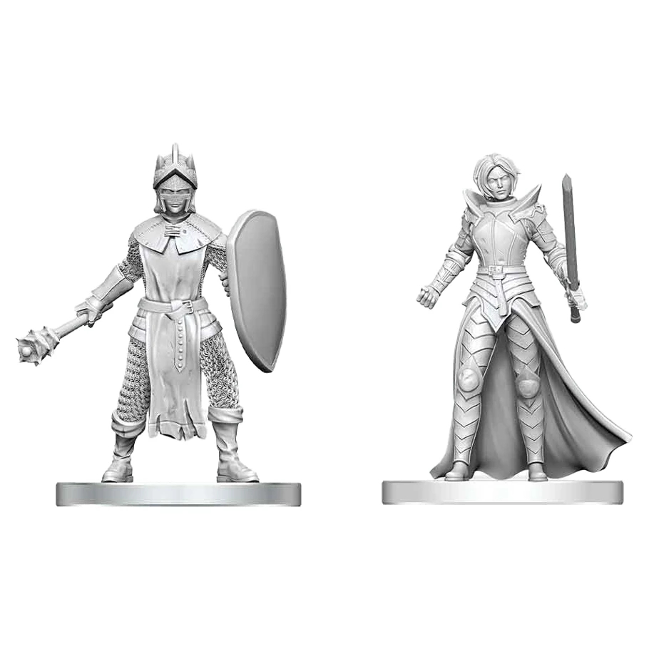 WZK90892 Dungeons & Dragons-Nolzurs Black Gauntlet & Zhentilar Paladin of Bane Marvelous Miniatures Action Figures