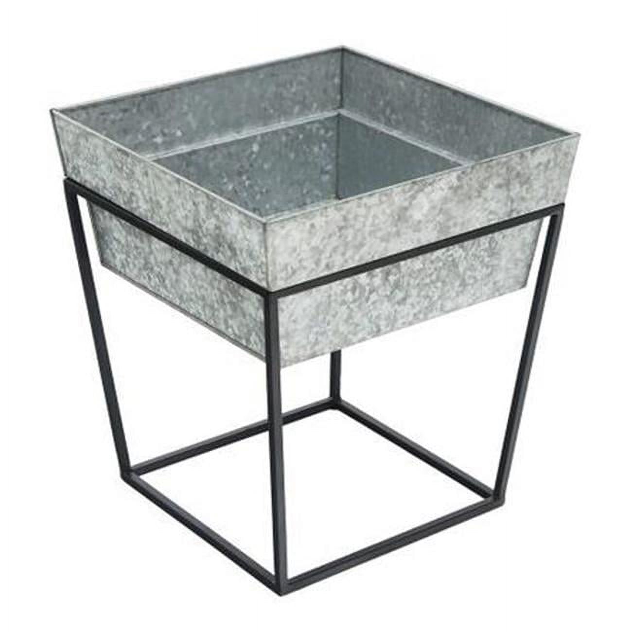 Achla Fb-45g7 Arne Stand With Deep Galvanized Tray, Short
