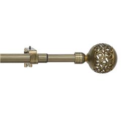 Achim Rdbflg2806 28-48 In. Buono Ii Decorative Rod & Finial Filigree, Antique Gold