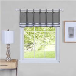 Achim Dkvl14gy12 58 X 14 In. Dakota Window Curtain Valance, Grey