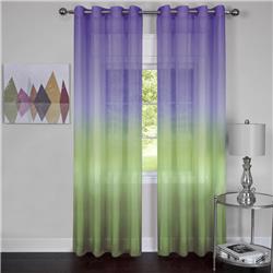 Achim Rbpn63pp12 52 X 63 In. Rainbow Single Grommet Window Curtain Panel - Purple