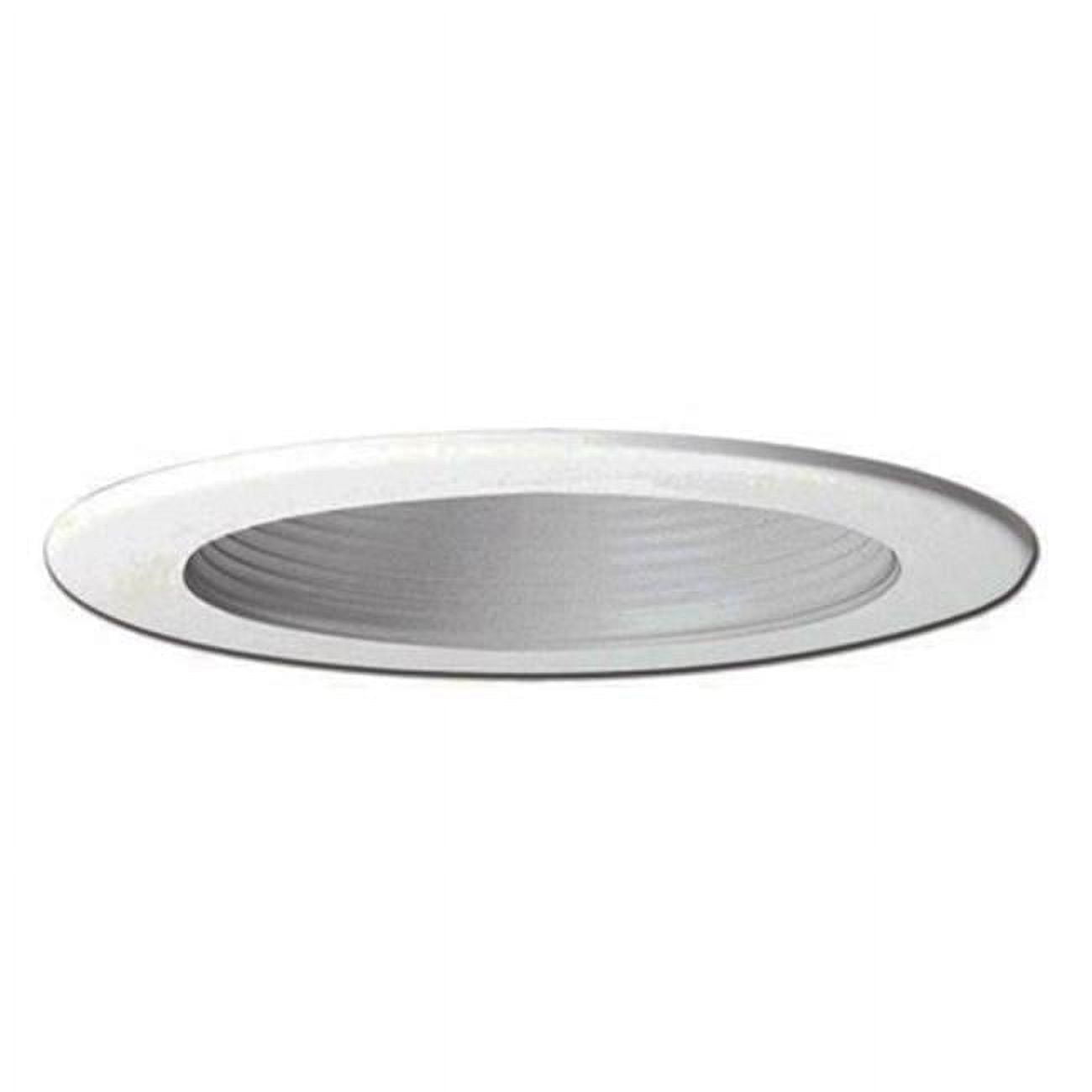 Re-4001wb 4 In. Recessed Lighting Plastic Step Baffle With Trim Ring - White