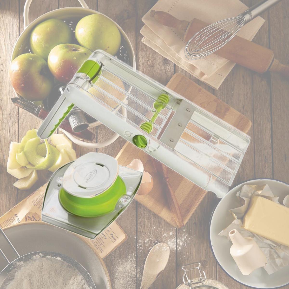 Picture of Chef n 102-824-120 Sleek Slice Handheld Collapsible Mandoline - Green