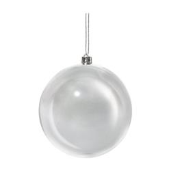 956014 140 Mm Shatterproof Ornament Silver- Pack Of 12