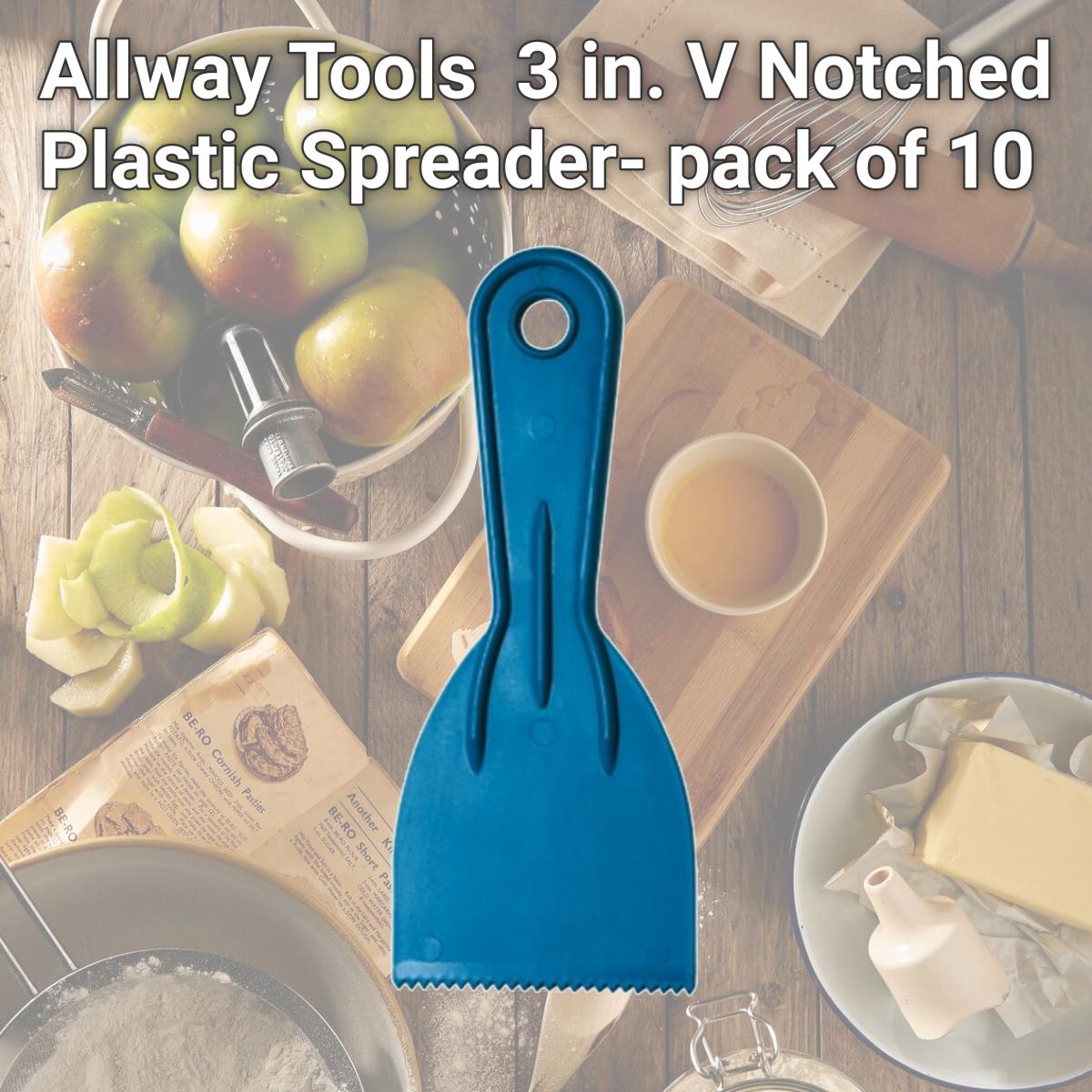Picture of Allway Tools 2392876 3 in. V Notched Plastic Spreader- pack of 10