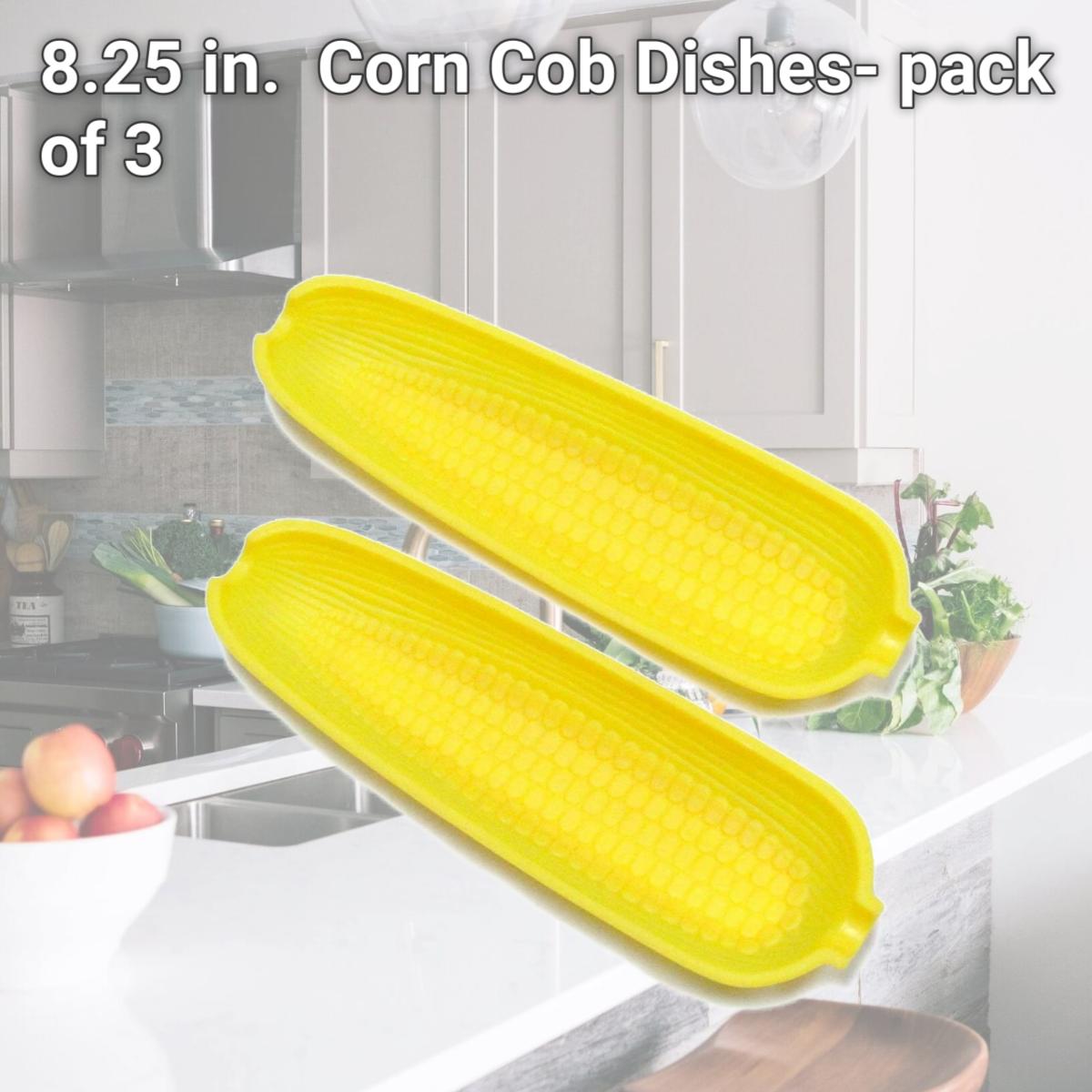 Picture of Chef Craft 6157598 8.25 in. Chef Craft Corn Cob Dishes- pack of 3