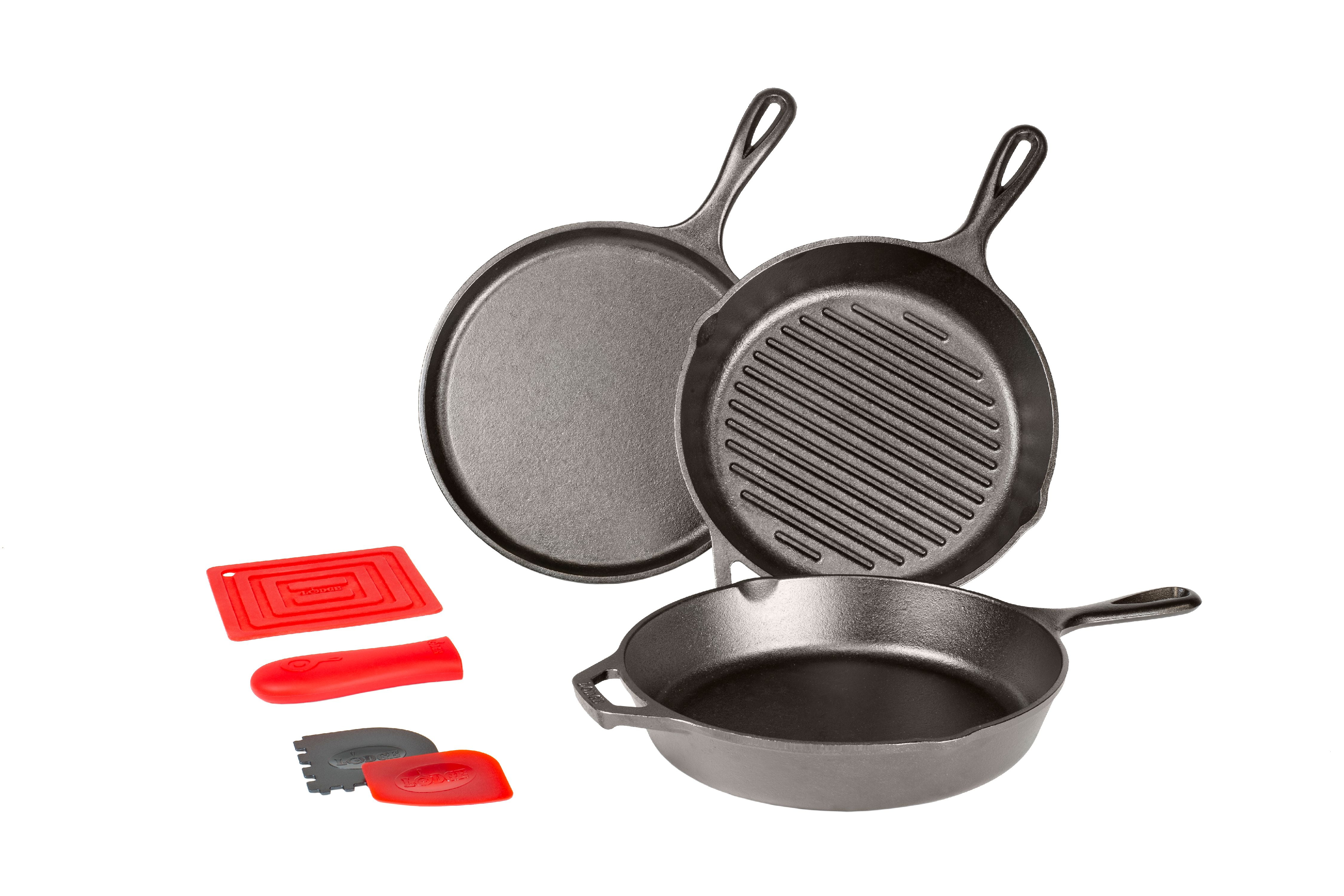 6326185 Lodge Essential Cookware Pan Set