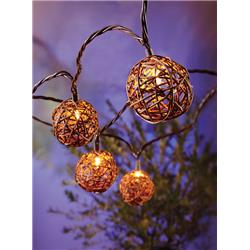 9324880 Grapevine Ball Light Set Clear - 10 Count