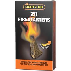 4699930 Light N Go Firestarters- Pack Of 20