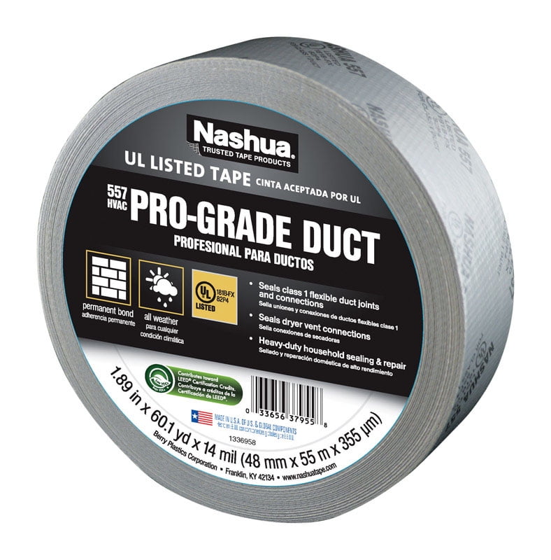 4760542 557 Hvac Duct Tape 1.89 In. X 60.1 Yard. Listed Duct Tape Silver