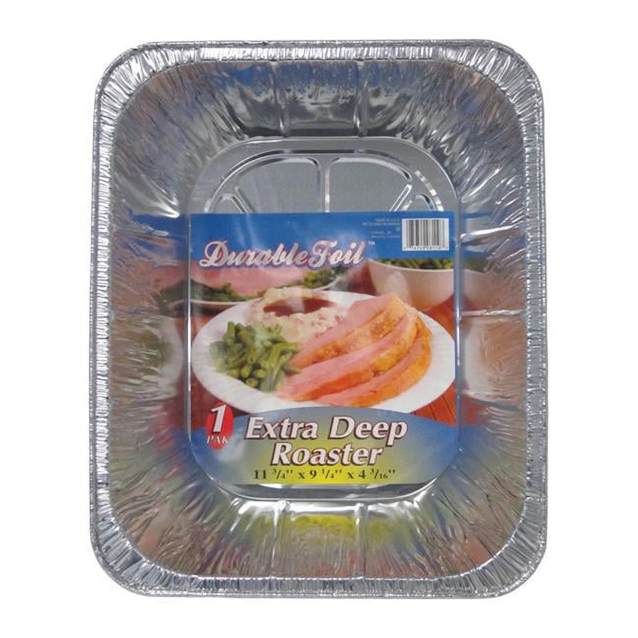 6391965 9.25 X 11.75 In. Durable Foil Deep Roaster Silver - Pack Of 12
