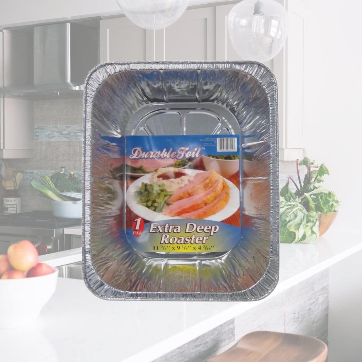 Picture of Home Plus 6391965 9.25 x 11.75 in. Durable Foil Deep Roaster  Silver - pack of 12