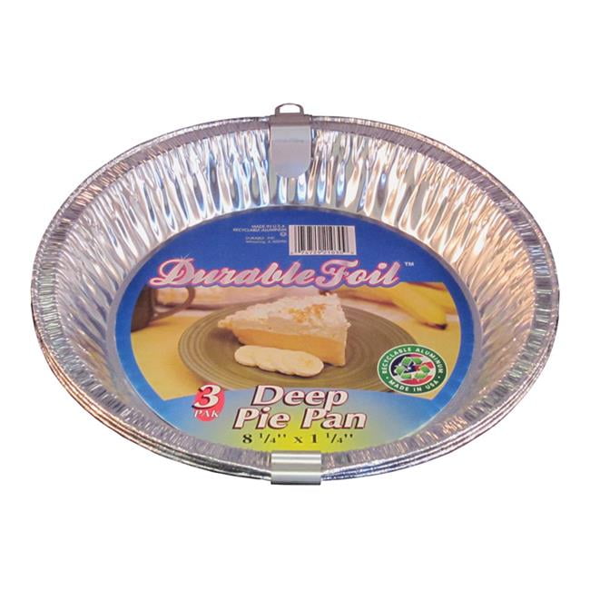 6391973 8.25 X 8.25 In. Durable Foil Deep Pie Pan - Silver- Pack Of 12