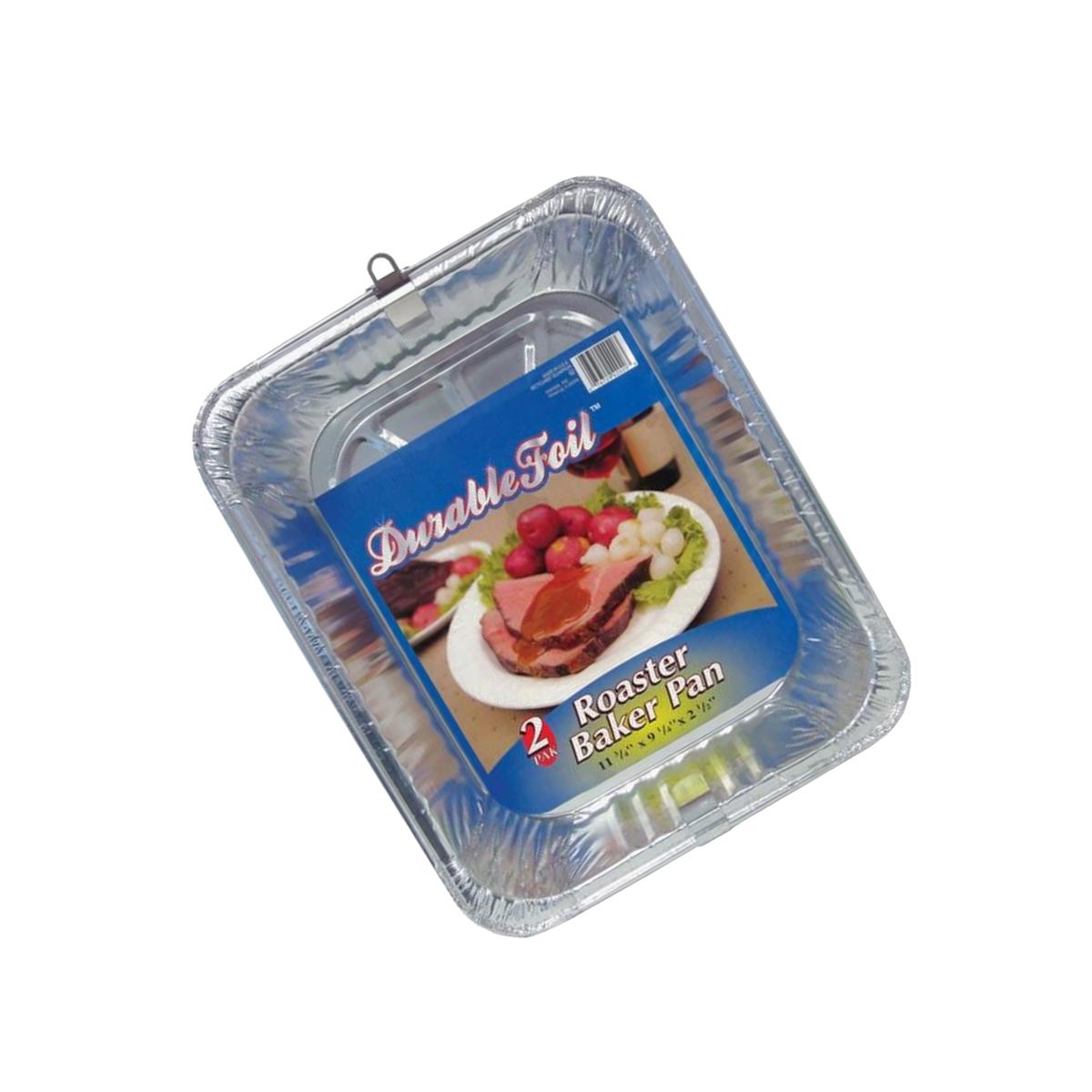 Picture of Home Plus 6391981 9.25 x 11.75 in. Durable Foil Roaster Pan - Silver- pack of 12