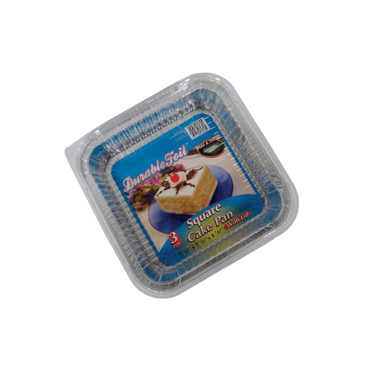 Picture of Home Plus 6392005 7.87 x 7.87 in. Durable Foil Cake Pan - Silver- pack of 12