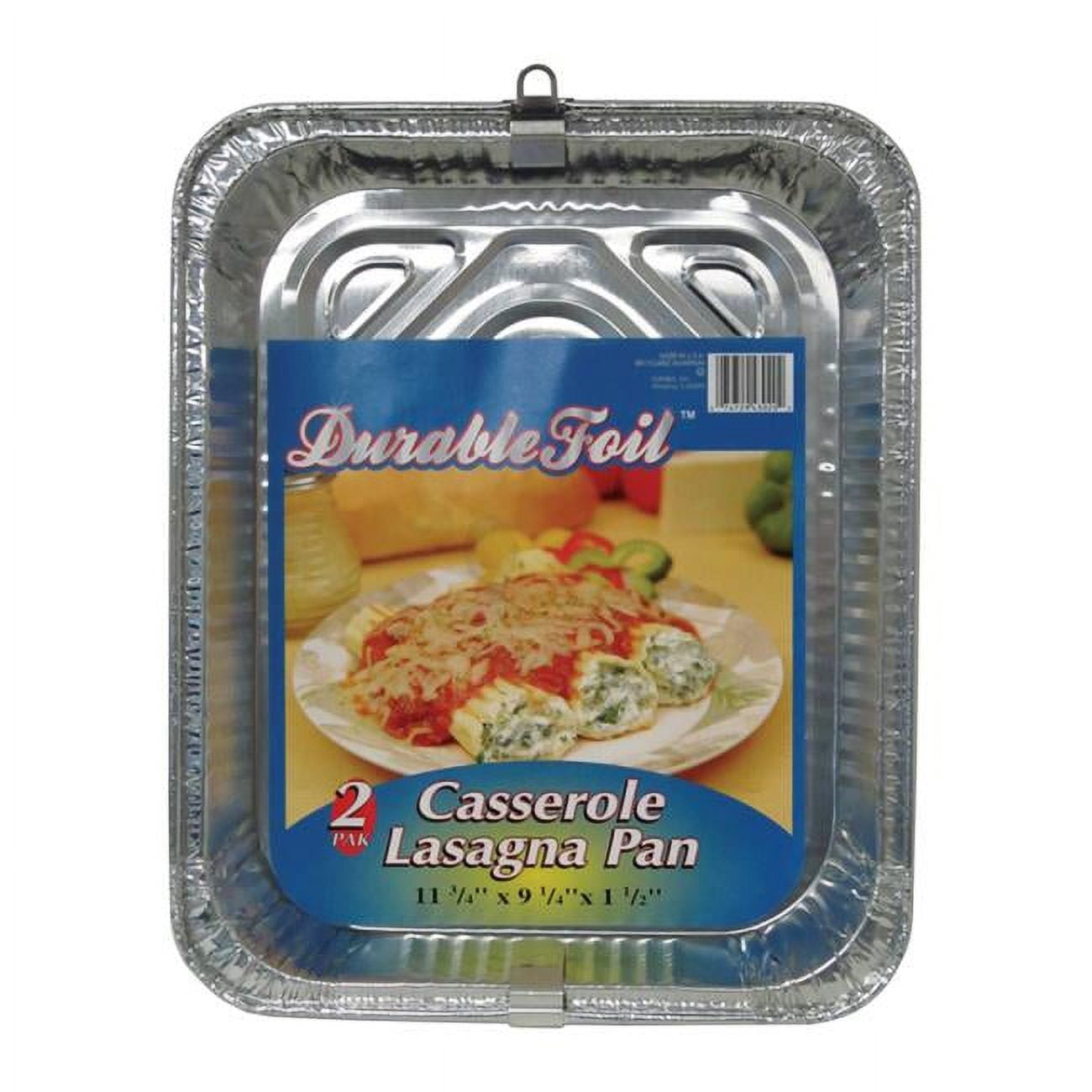 6392039 9.25 X 11.75 In. Durable Foil Casserole Lasagna Pan - Silver- Pack Of 12