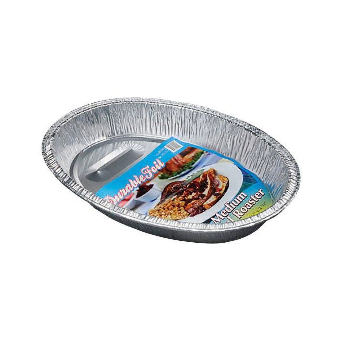 6392054 11.5 X 16.5 In. Durable Foil Oval Roaster Pan - Silver- Pack Of 12