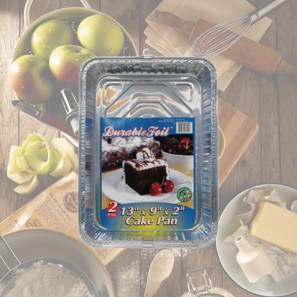Picture of Home Plus 6392070 9 x 13 in. Durable Foil Cake Pan - Silver- pack of 12