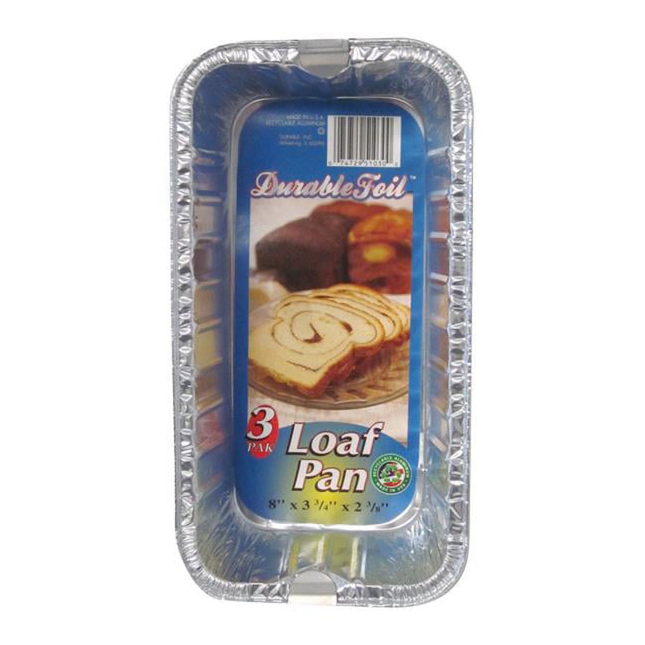 6392088 3.75 X 8 In. Durable Foil Loaf Pan - Silver- Pack Of 12