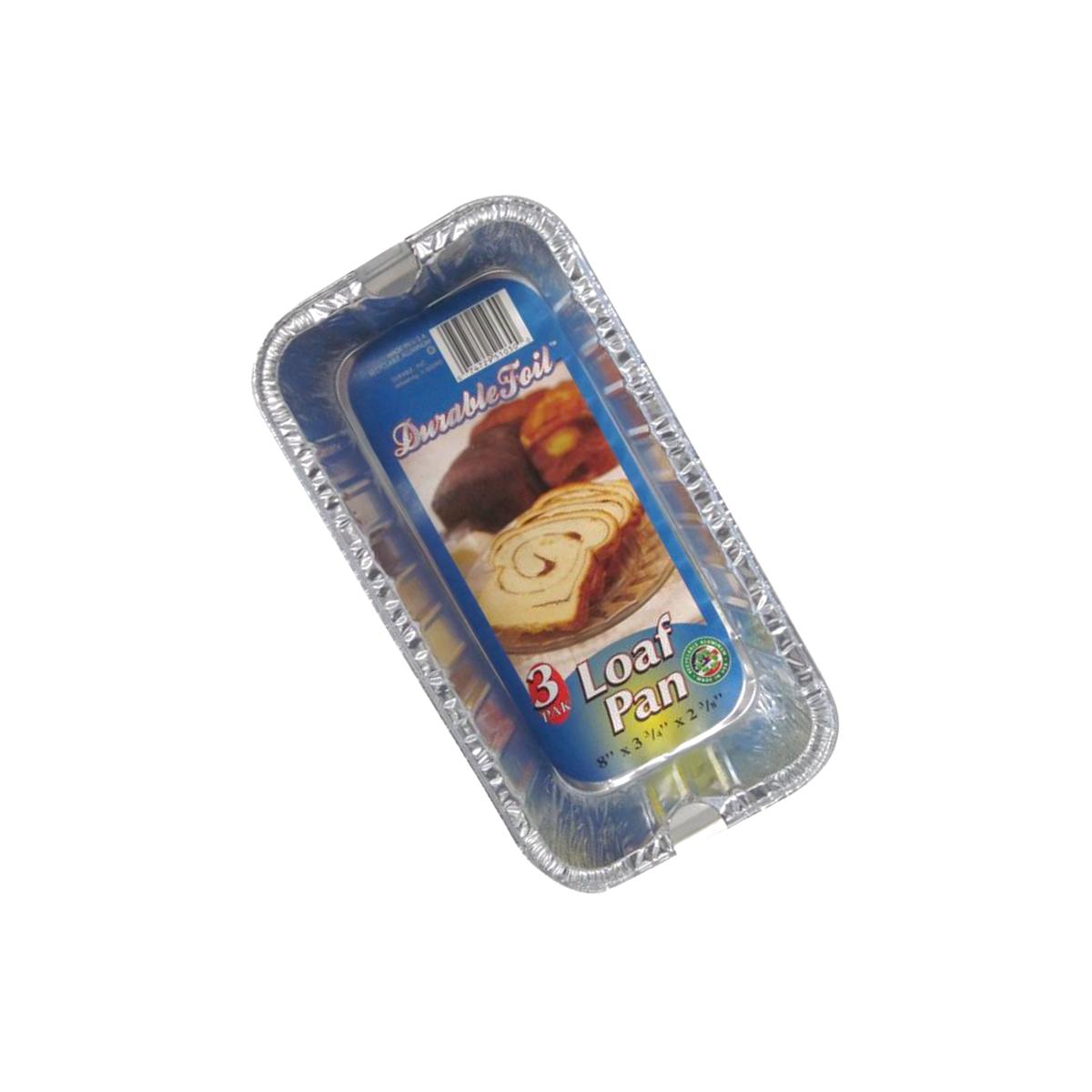 Picture of Home Plus 6392088 3.75 x 8 in. Durable Foil Loaf Pan - Silver- pack of 12