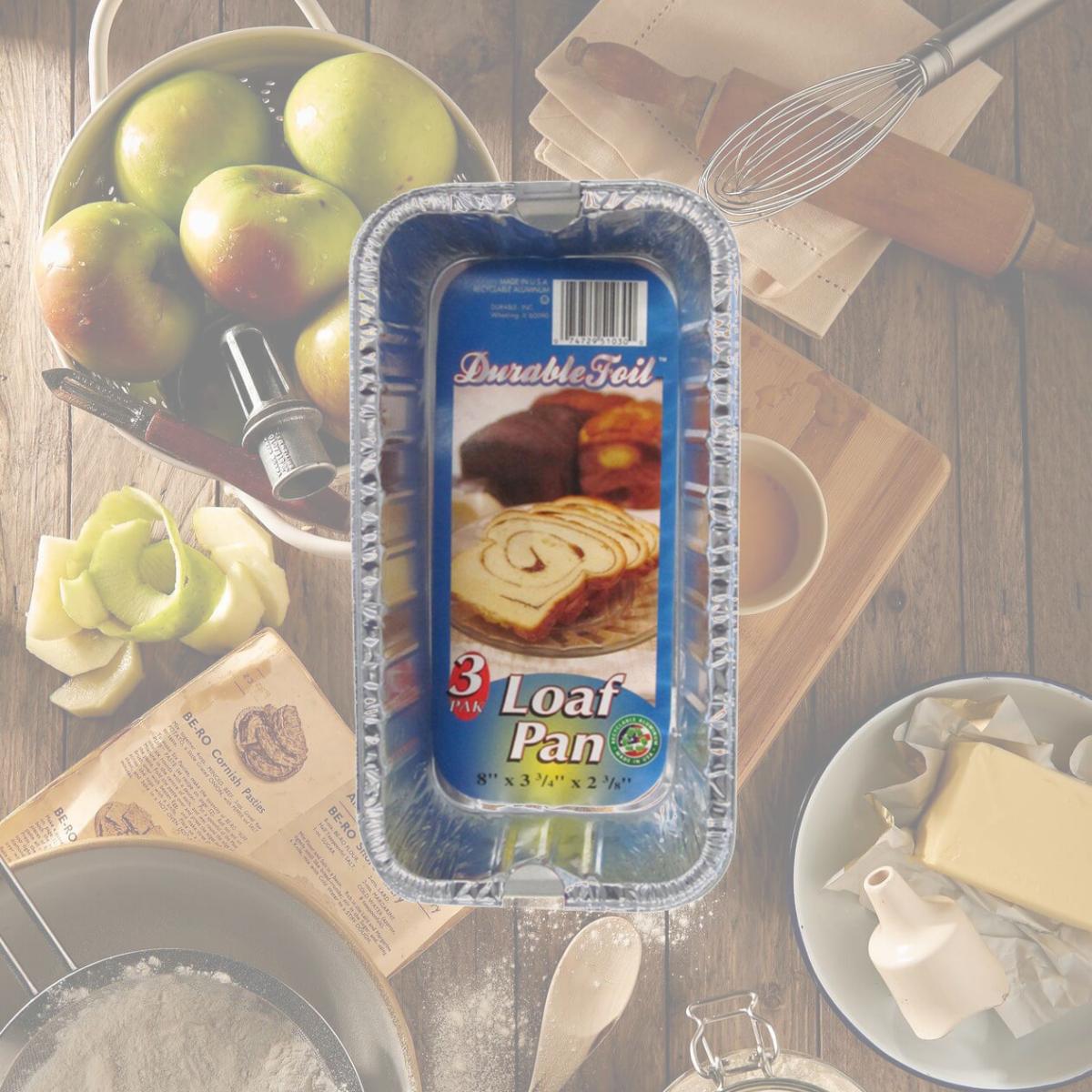 Picture of Home Plus 6392088 3.75 x 8 in. Durable Foil Loaf Pan - Silver- pack of 12