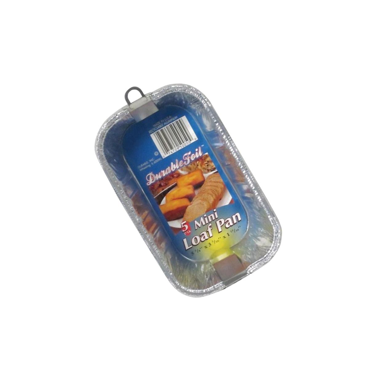 Picture of Home Plus 6392096 3.18 x 5.62 in. Durable Foil Mini Loaf Pan - Silver- pack of 12