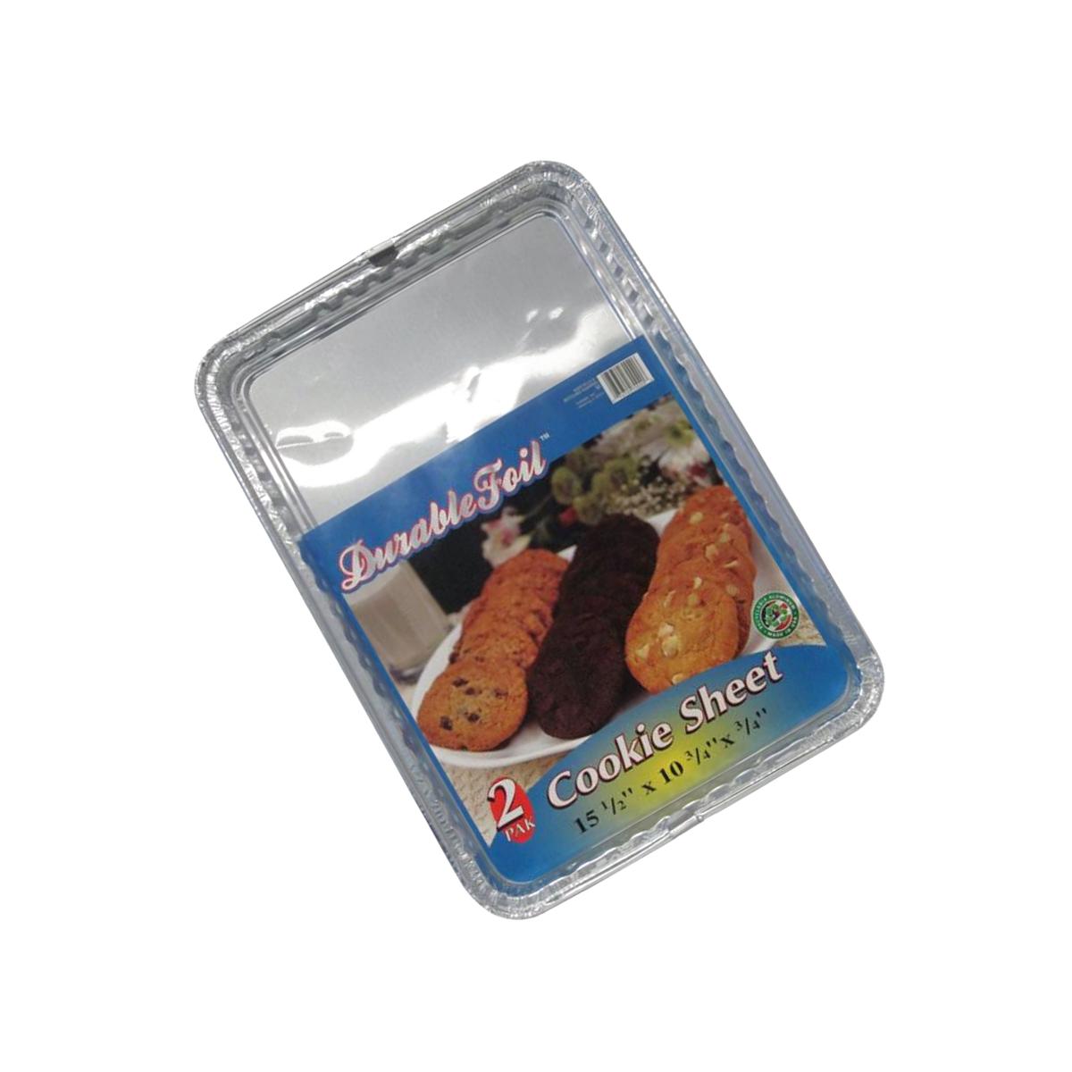 Picture of Home Plus 6392104 10.75 x 15.5 in. Durable Foil Cookie Sheet - Silver- pack of 12