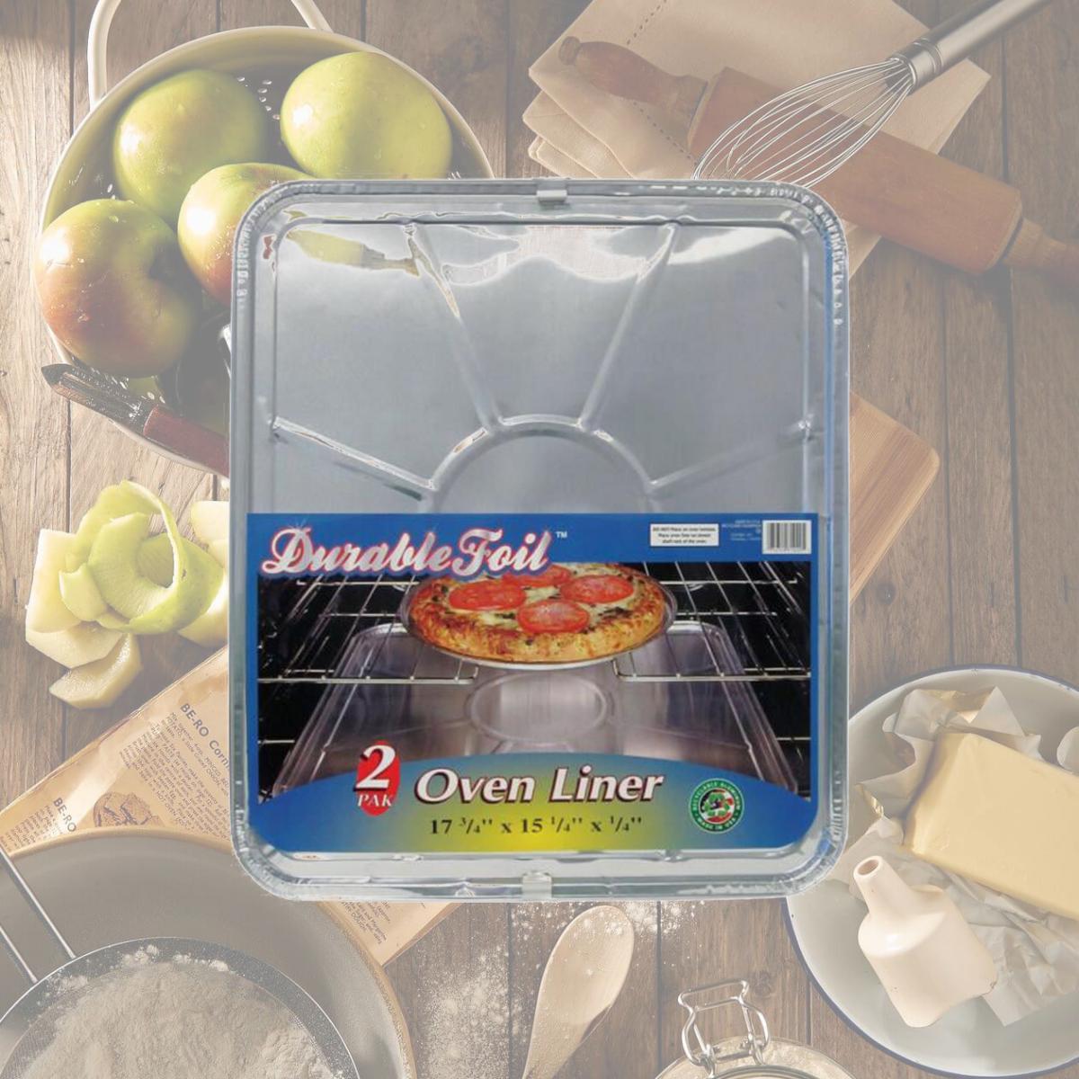 Picture of Home Plus 6392153 15.25 x 17.75 in. Durable Foil Oven Liner - Silver- pack of 12