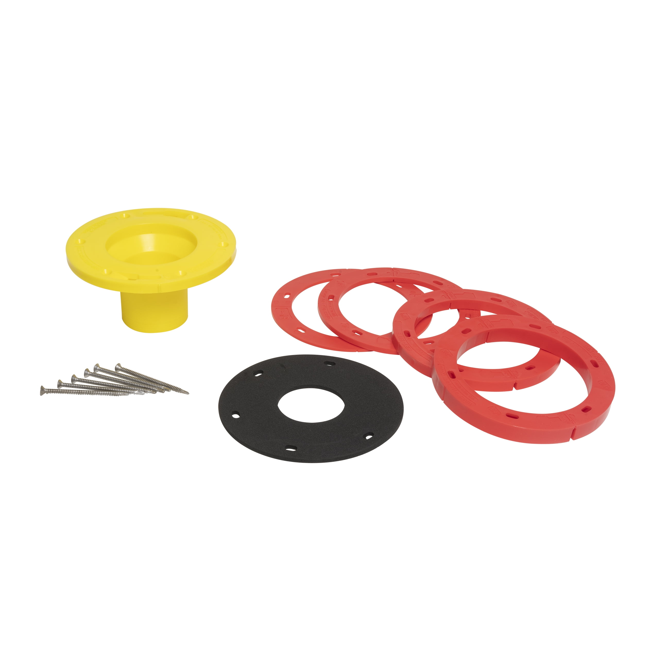 4535407 Set-rite Toilet Flange Extender Kit - Red & Yellow