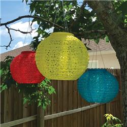 8533499 Assorted Polyester Chinese Lantern- Pack Of 12