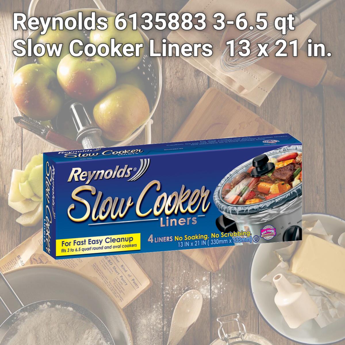 Picture of Reynolds 6135883 3-6.5 qt Slow Cooker Liners  13 x 21 in.