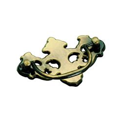 3.18 In. Allison Drop Cabinet Pull - Antique Brass 0.87 In. Projection