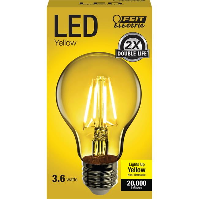 3765062 3.6 Watt A-line A19 Filament Led Bulb Yellow