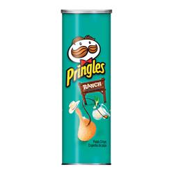 Pringles 9493180 5.5 oz Ranch Chips Canister - pack of 14