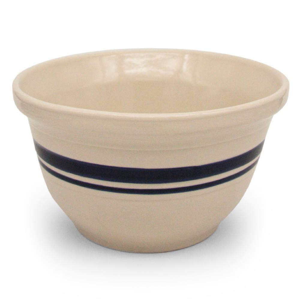 8 In. Dominion Ceramic Mixing Bowl Blue & White - Pack Of 4