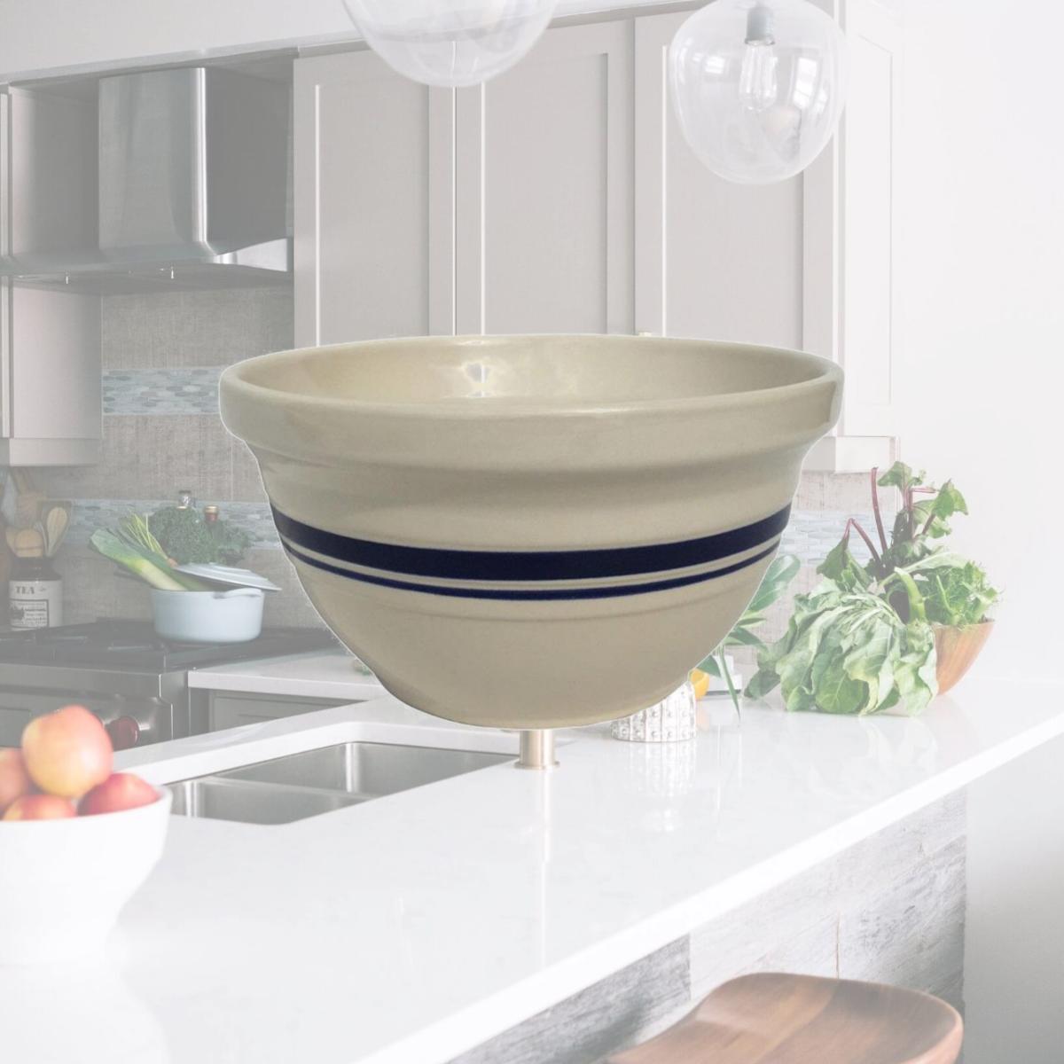 Picture of Ohio Stoneware 6505036 8 in. Dominion Ceramic Mixing Bowl  Blue &amp; White - pack of 4