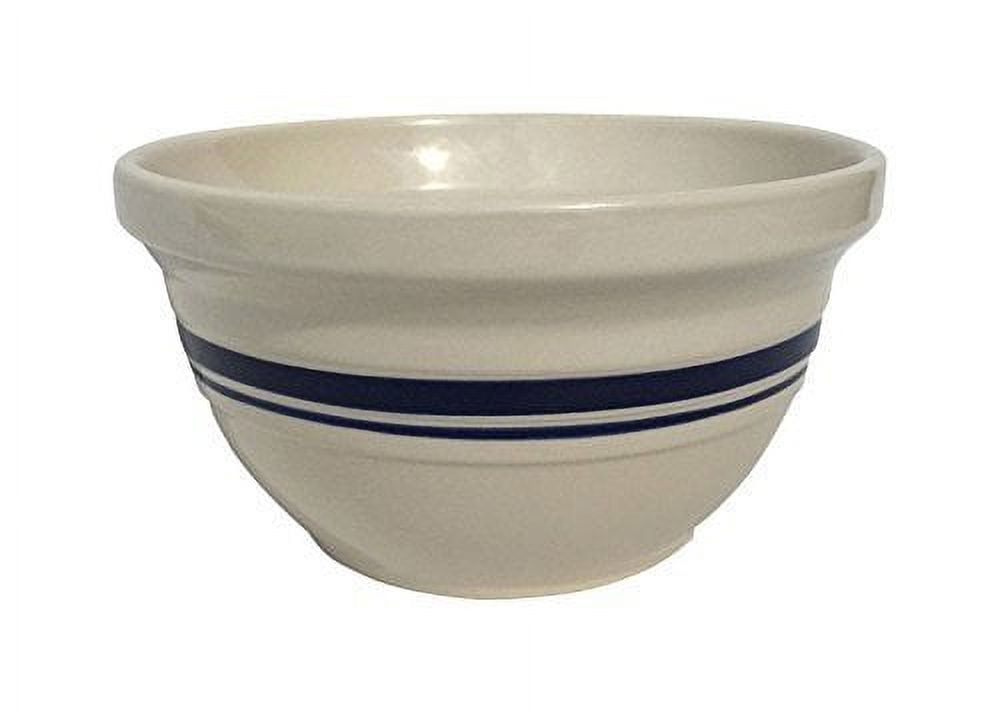 6505051 10 In. Dominion Ceramic Mixing Bowl Blue & White - Pack Of 4