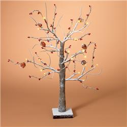 UPC 687293312272 product image for Gerson 9438987 Snowy with Pine Cones Berries Christmas Tree Wire 24 in. | upcitemdb.com