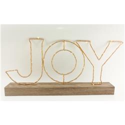 UPC 687293405615 product image for Gerson 9466830 9 x 2.12 x 18.75 in. Joy Sign LED Christmas Decoration Metal | upcitemdb.com