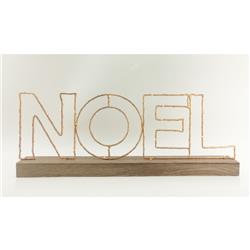Gerson 9466871 22.75 X 8.5 X 2.12 Battery Operated Noel Sign Led Christmas Decoration Metal
