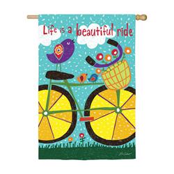 8533796 18 X 12.5 In. Life Is A Beautiful Ride Life Is A Beautiful Ride Garden Flag- Pack Of 4