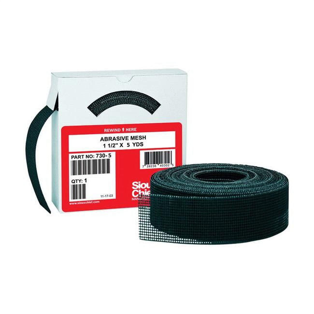 Sioux Chief 4695052 1.5 In. X 5 Yard Abrasive Mesh Sandpaper 180 Grit Medium