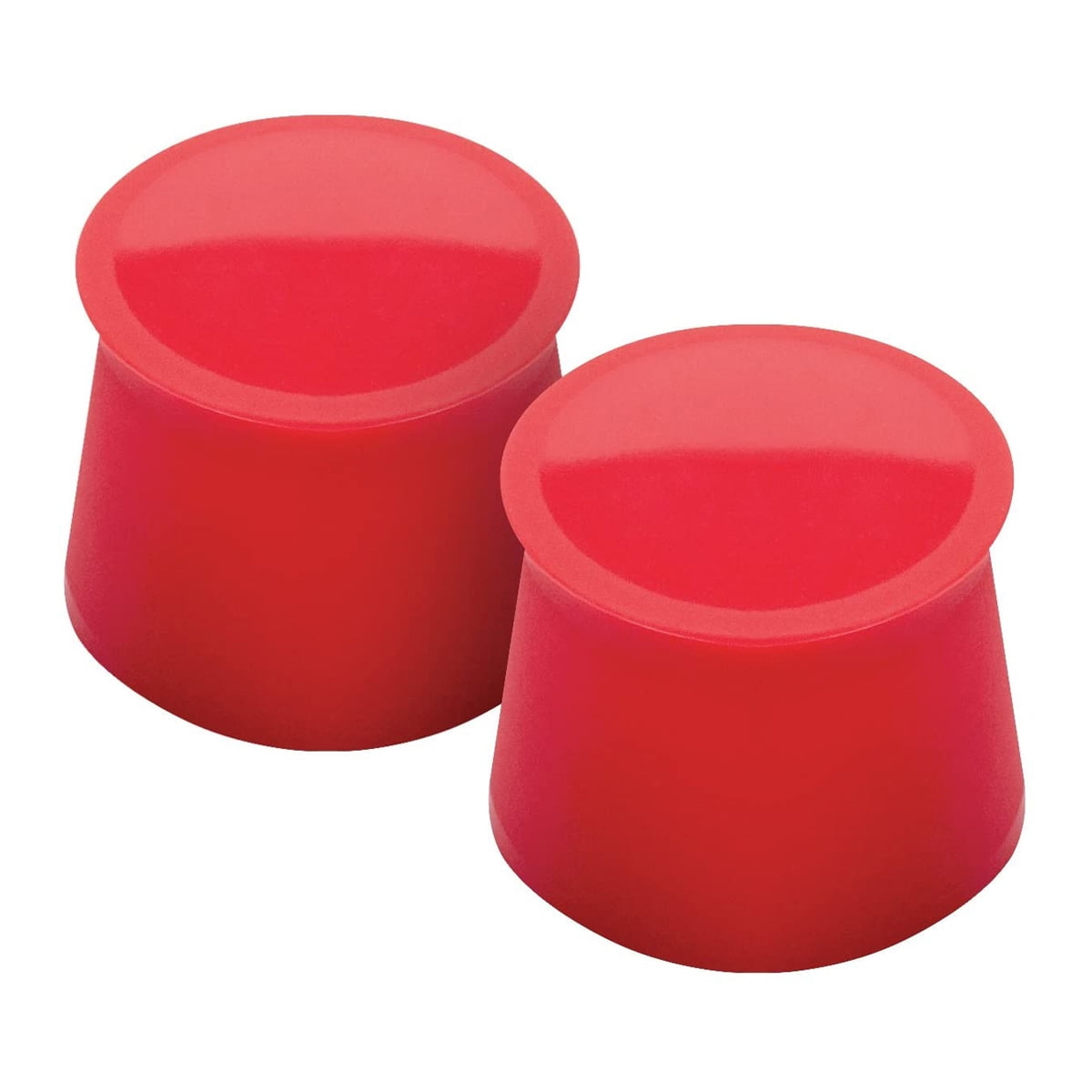 6504872 Wine Caps Silicone Candy Apple Red - Pack Of 6
