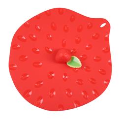 6406748 Strawberry Lid Silicone Red