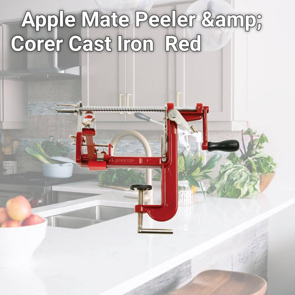 Picture of Norpro 6502421 Apple Mate Peeler &amp; Corer Cast Iron  Red