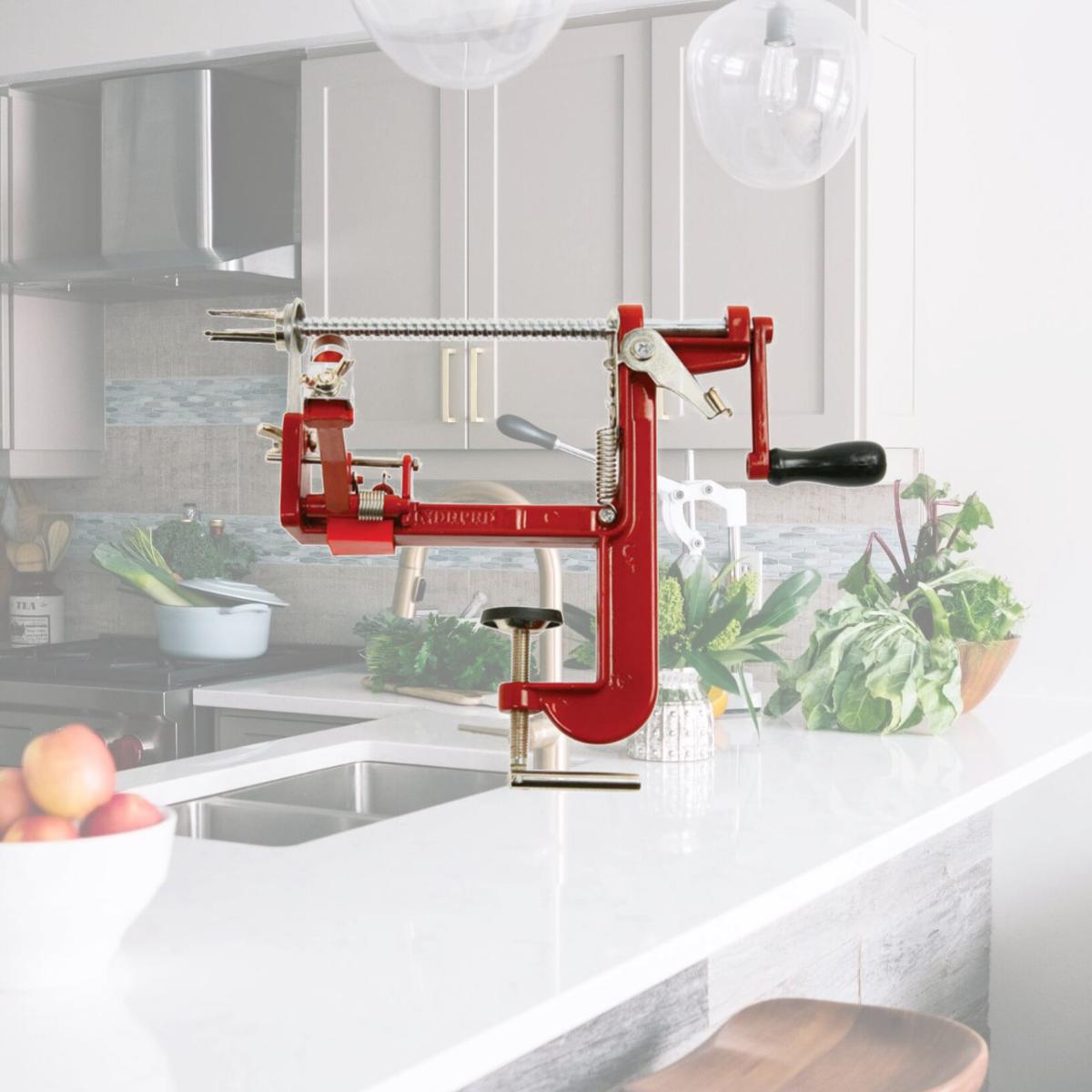 Picture of Norpro 6502421 Apple Mate Peeler &amp; Corer Cast Iron  Red