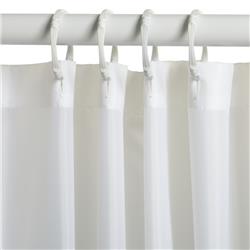 4784534 72 X 70 In. White Solid Shower Curtain Liner