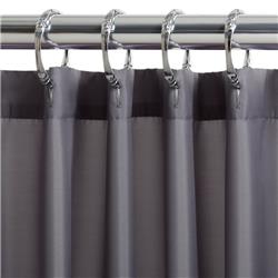 4784757 72 X 70 In. Gray Solid Shower Curtain Liner