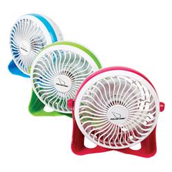 6342943 6 X 4 X 6 X 4 In. Dia. Personal Fan 1 Speed Electric 4 Blade Assorted- Pack Of 6
