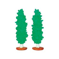 9429663 3.56 In. Rock Candy Trees Porcelain Village Accessory Multicolored Polyresin -